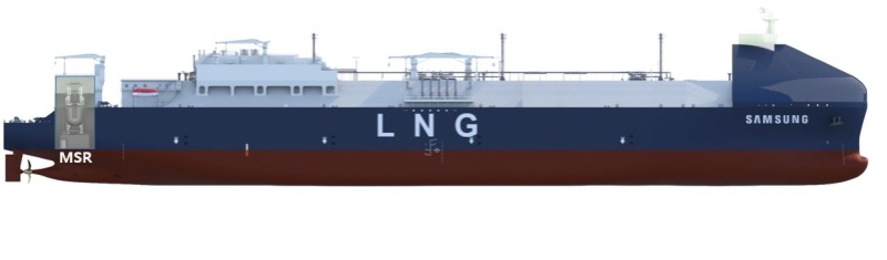 사진2.삼성중공업과 한국원자력연구원이 개발한 MSR 추진 LNG운반선 조감도.jpg