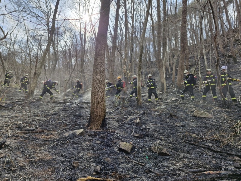지리산국립공원 산불진화 활동.JPG