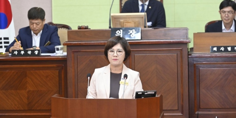 김미영 거제시의원, "생태하천으로 복원된 아주천, 이제는 생활SOC로 완성해야"
